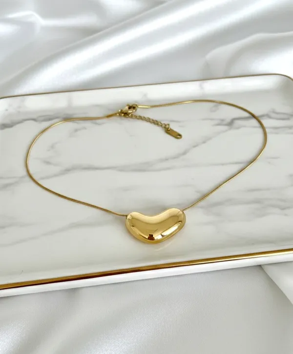 Molten_Heart_18kt_Gold_Plated_Necklace