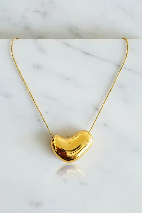 Molten_Heart_18kt_Gold_Plated_Necklace