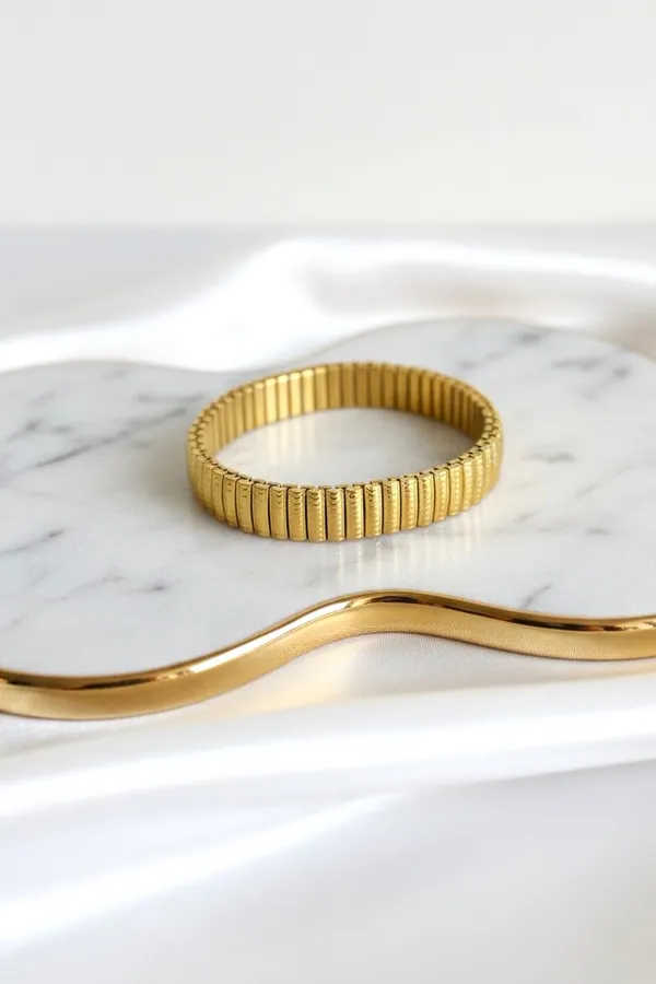 Luna_Elastic_Gold_Band_Luster_Bracelet