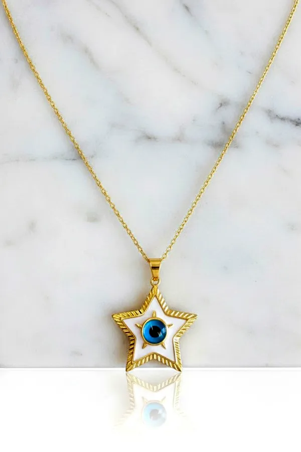 Star_Evil_Eye_18Kt_Gold_Plated_Everyday_Necklace