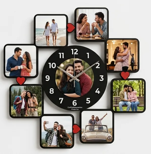 Wood_Personalized_Photo_Wall_Clock_-_16X16_Inches