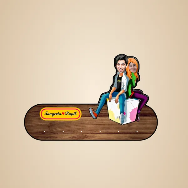 Customizable_Name_Plate_Key_Holder_With_Cartoon_Illustration