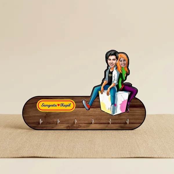 Customizable_Name_Plate_Key_Holder_With_Cartoon_Illustration