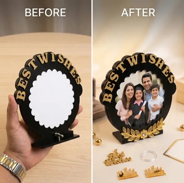 Best_Wishes_Photo_Frame_Flower_Design_(6X6_Inches)