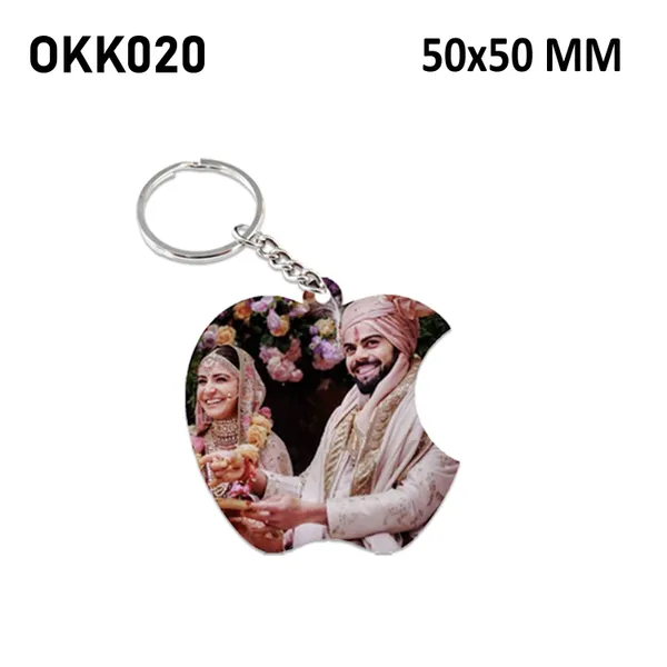 Personalized_Photo_Keychain_-_Apple_Shape_(50X50Mm)