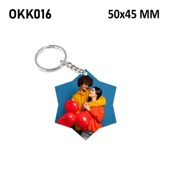 Personalized_Star-Shaped_Photo_Keychain_With_Metal_Ring_(50X45Mm)