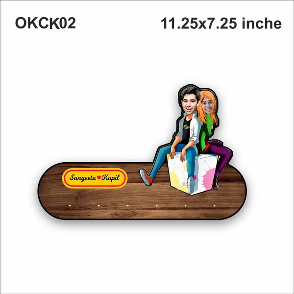 Customizable_Name_Plate_Key_Holder_With_Cartoon_Illustration