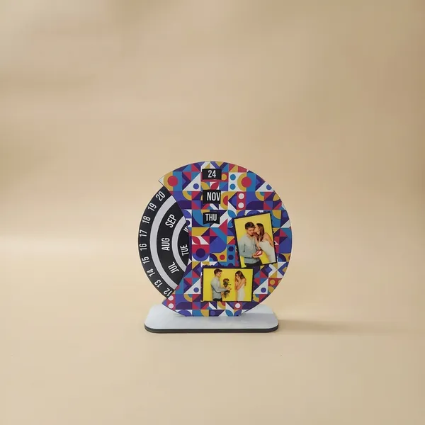 Personalized_Rotating_Perpetual_Calendar_With_2_Photo_Slots_-_8_Inches