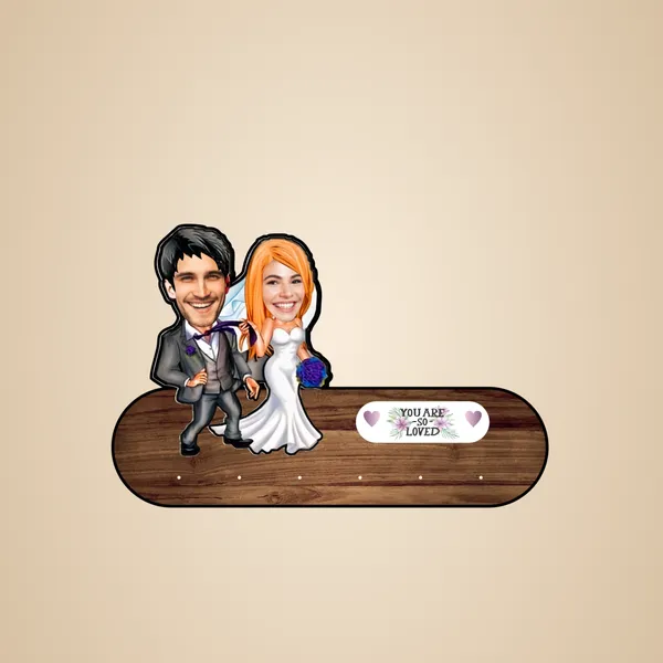 Personalized_Wedding_Couple_Name_Plate_-_Wooden_Desk_Decor_With_Caricature