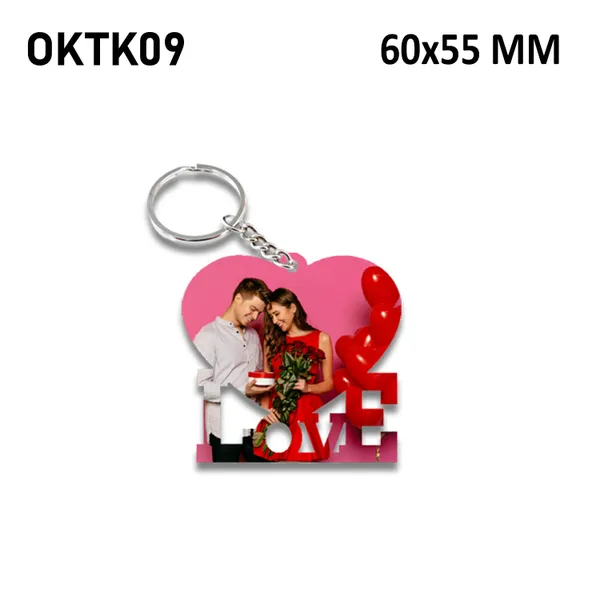 Personalized_Photo_Keychain_With_Love_Design_-_Pink_Heart_Shape_(60X55_Mm)