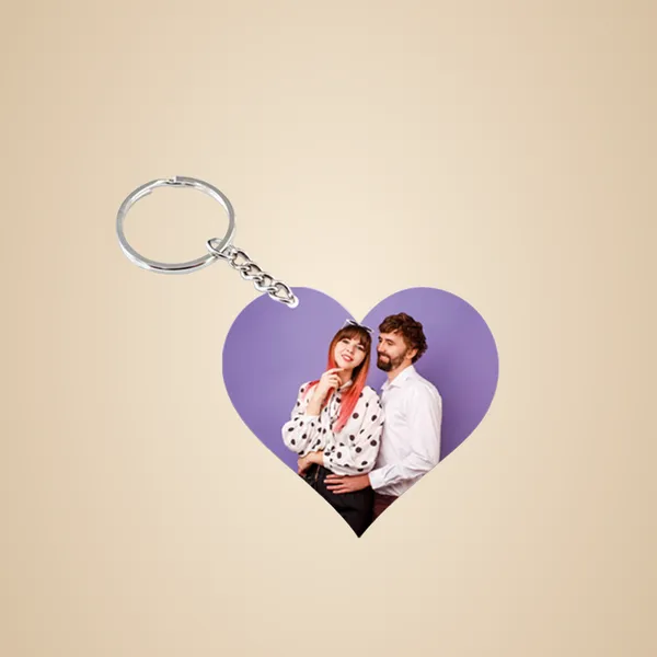 Personalized_Heart-Shaped_Photo_Keychain_-_Purple_Background
