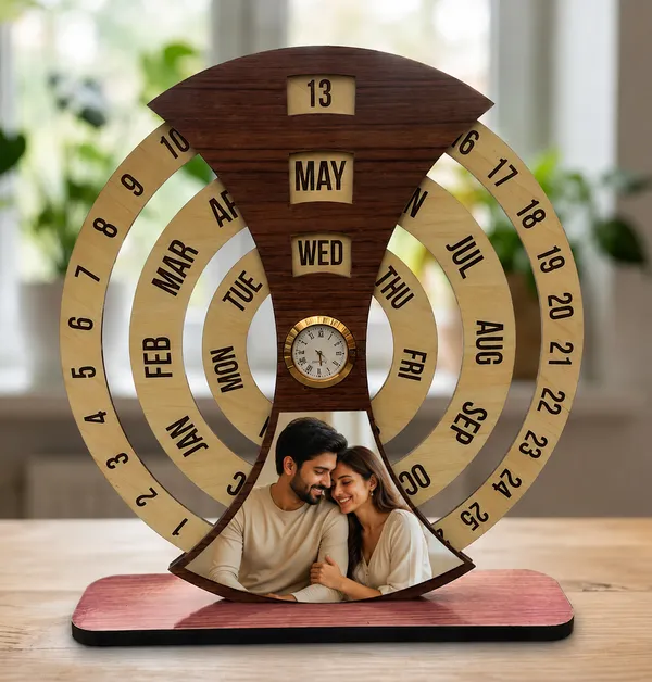 Personalized_Photo_Perpetual_Calendar_With_Heart_Design_-_12_Inches