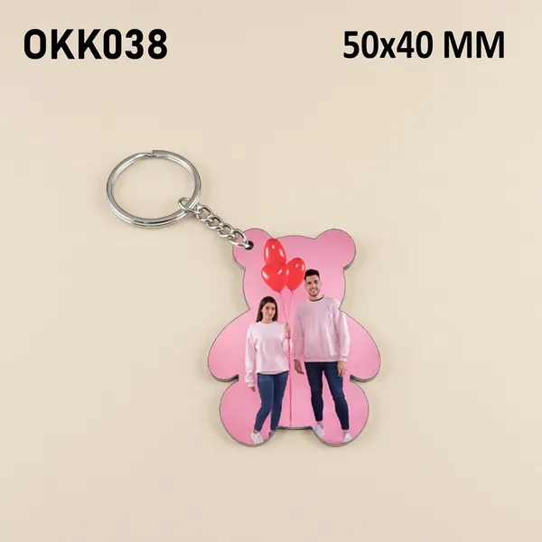 Personalized_Photo_Keychain_-_Pink_Teddy_Bear_Shape_(50X40Mm)