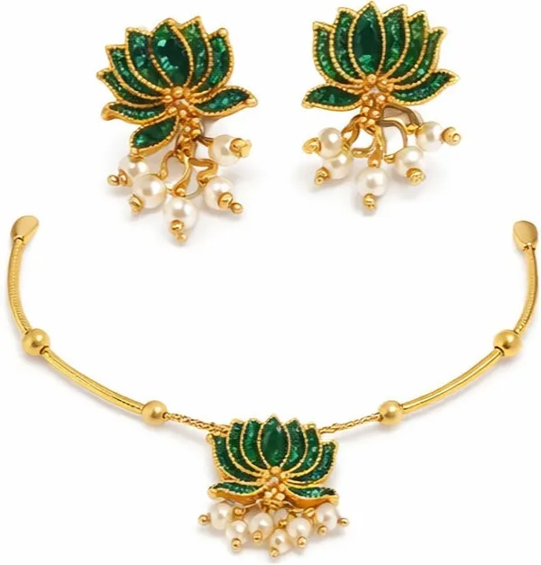 Green_Copper_Or_Alloy_Jewellery_Set