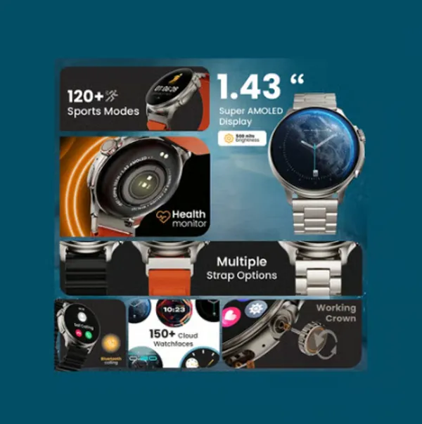 GOBOULT_CrownR_Pro_Amoled_Smart_Watch_(Silver)