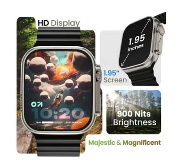 GOBOULT_Crown_BT_Calling_HD_Smart_Watch_(Black)