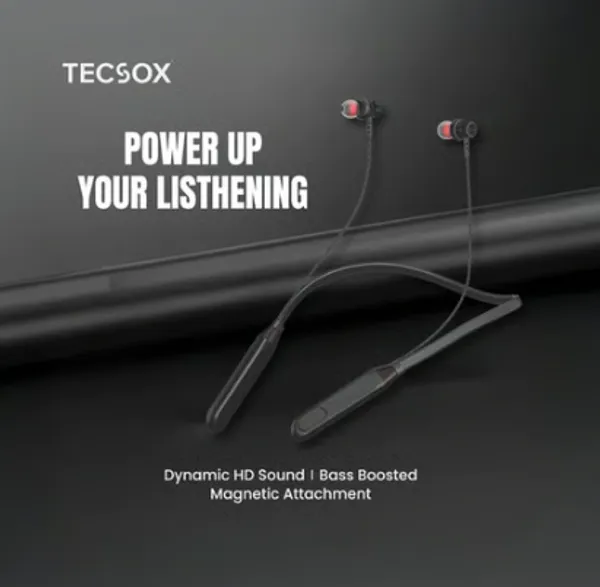 Tecsox_Spark411_Bluetooth_Neckband_Earphones_(Black)