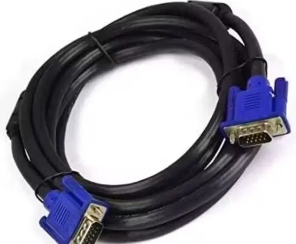 Silver_Plastic_Or_Copper_Vga_Cable