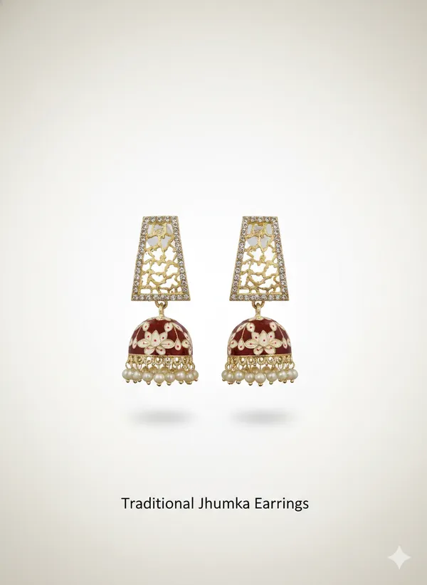 Red_And_Gold_Traditional_Meenakari_Jhumka_Earrings_With_Pearl_Danglers_For_Women