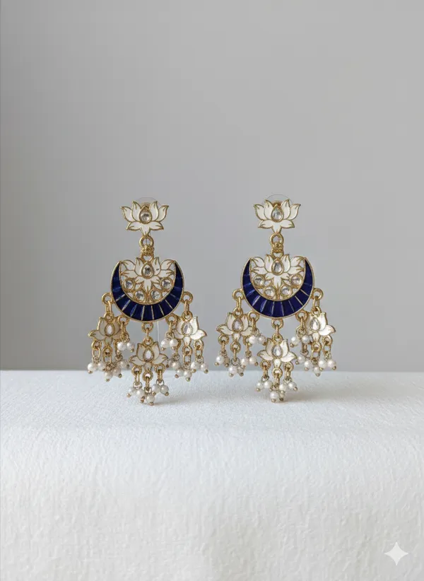 Multicolor_Lotus_Elegance_Meenakari_Chandbali_Earrings_With_Pearl_Drops_For_Women