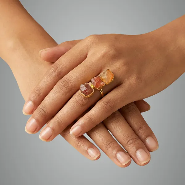 Gold_Three_Stone_Raw_Crystal_Ring_Set_Adjustable_Toned_Wire_Wrapped_Rings_For_Women