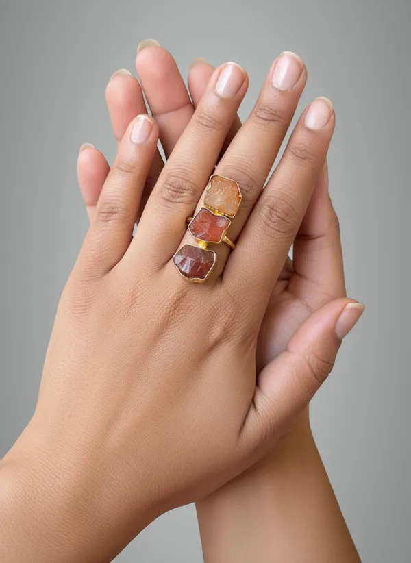 Gold_Three_Stone_Raw_Crystal_Ring_Set_Adjustable_Toned_Wire_Wrapped_Rings_For_Women