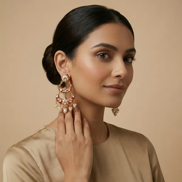 Red_And_Gold_Traditional_Kundan_Chandbali_Earrings_With_Pearl_Drops_For_Women