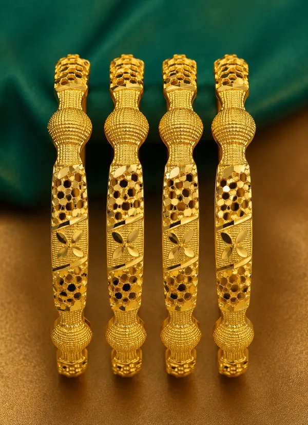 Gold_Rajwada_Floral_Bangles_For_Women