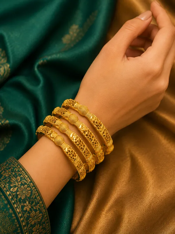 Gold_Rajwada_Floral_Bangles_For_Women