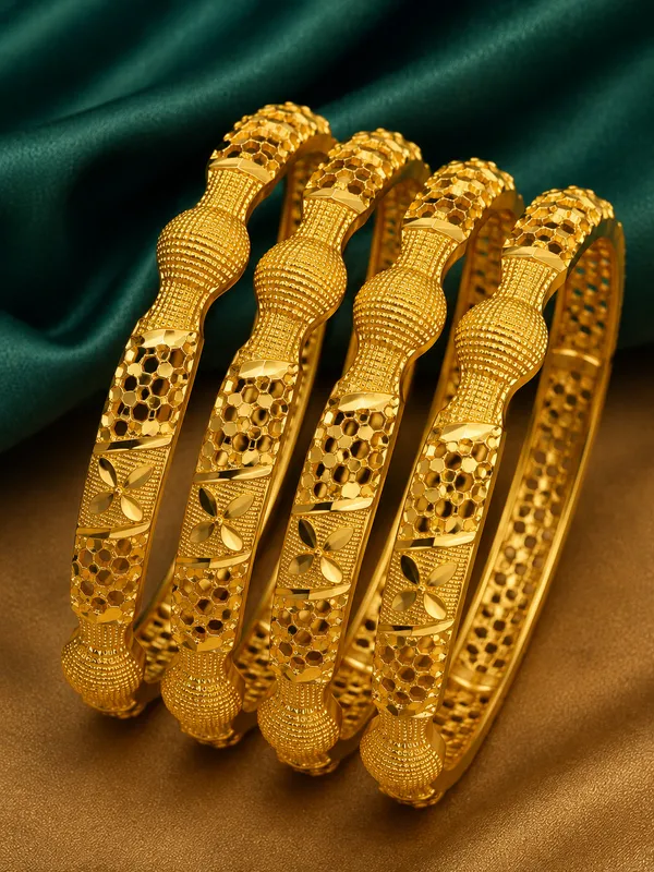 Gold_Rajwada_Floral_Bangles_For_Women