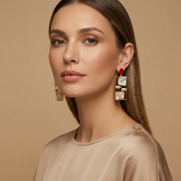 Red_And_White_Elegant_Teardrop_Statement_Earrings_With_Mother_Of_Pearl_Accents_For_Women