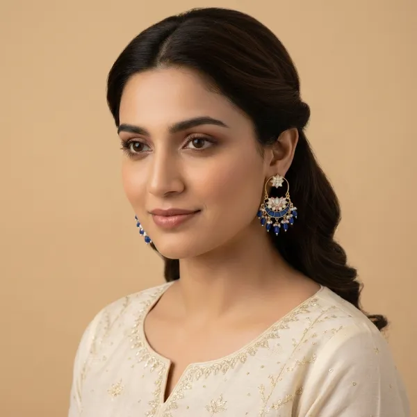 Blue_And_Gold_Elegant_Meenakari_Chandbali_Earrings_With_Pearl_Danglers_For_Women