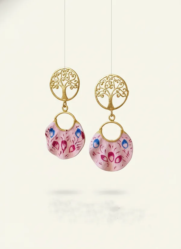 Gold_Filigree_And_Enamel_Earrings_Tree_Of_Life_Collection_For_Women