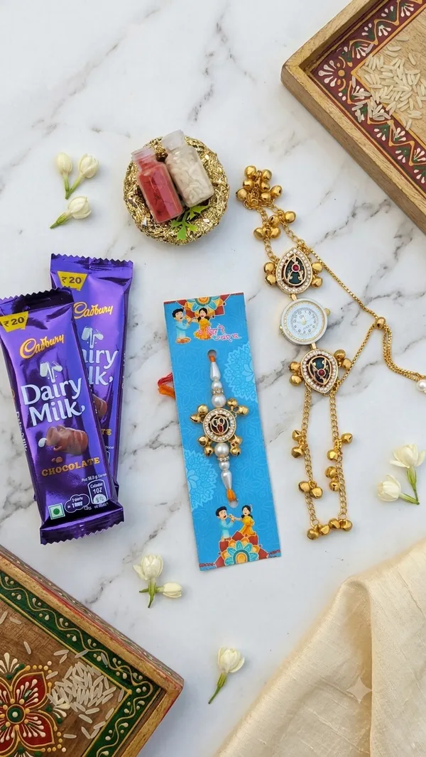 Ghungroo_Charm_&_Meenakari_Rakhi_Combo