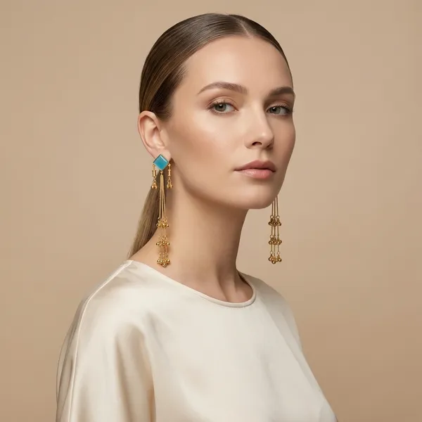 Blue_And_Gold_Azure_Serenity_Earrings_Toned_Dangling_With_Stone_Chain_Tassels_For_Women