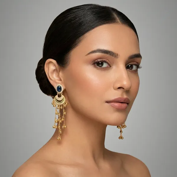 Blue_And_Gold_Traditional_Toned_Chandelier_Earrings_With_Stone_Crystal_Detailing_For_Women