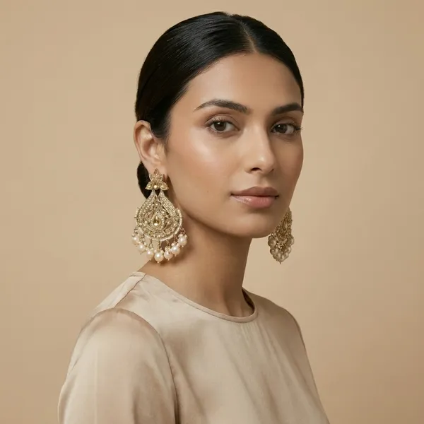 Gold_And_White_Traditional_Golden_Chandbali_Earrings_With_Pearl_Drops_For_Women