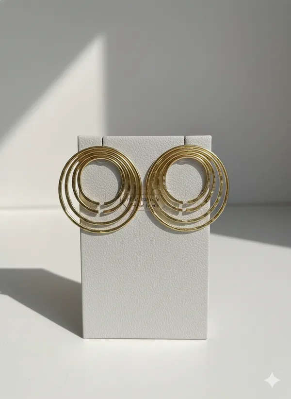 Gold_Toned_Concentric_Circle_Drop_Earrings_For_Women
