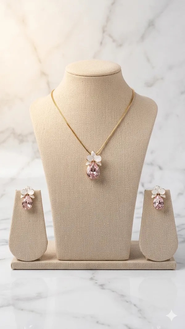 Pink_Drew_Drop_Necklace_Set