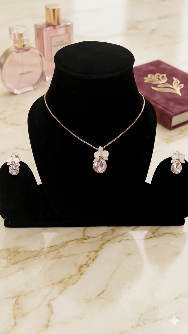 Pink_Drew_Drop_Necklace_Set