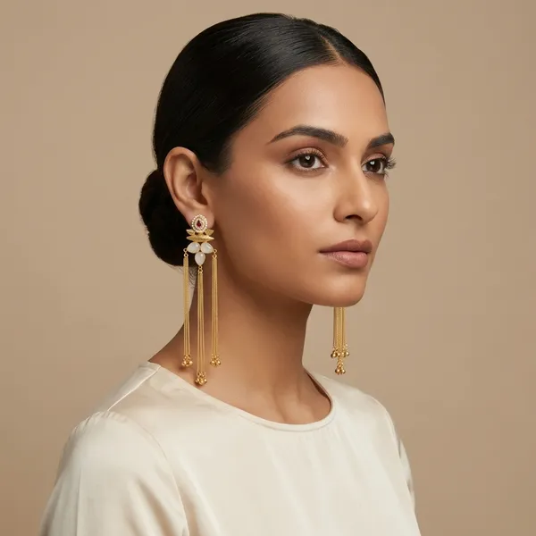 Gold_Traditional_Toned_Kundan_And_Tassel_Drop_Earrings_For_Women
