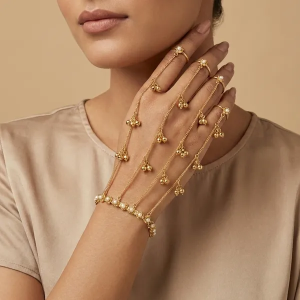 Gold_Toned_Hand_Harness_Bracelet_With_Bell_Charms_For_Women