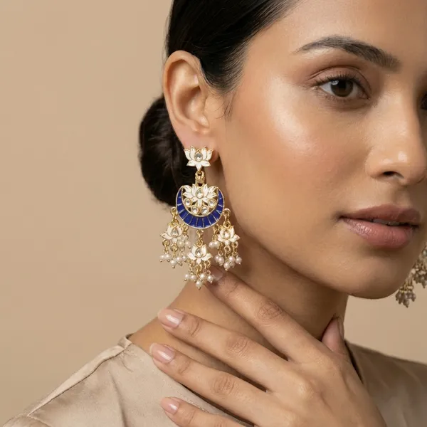 Multicolor_Lotus_Elegance_Meenakari_Chandbali_Earrings_With_Pearl_Drops_For_Women
