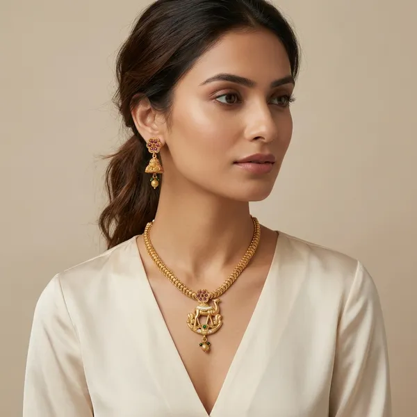Gold_Traditional_Toned_Necklace_Set_With_Jhumka_Earrings_For_Women