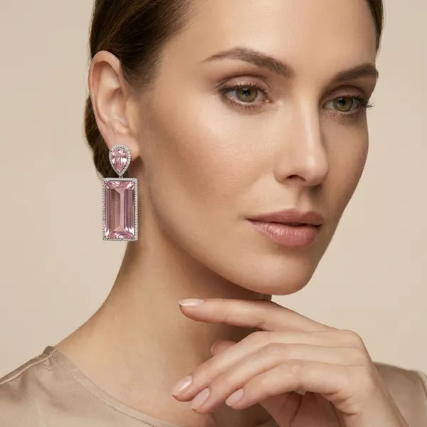 Pink_Elegant_Teardrop_Stone_Earrings_With_Crystal_Halo_For_Women