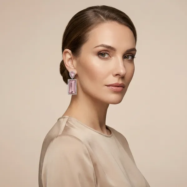 Pink_Elegant_Teardrop_Stone_Earrings_With_Crystal_Halo_For_Women