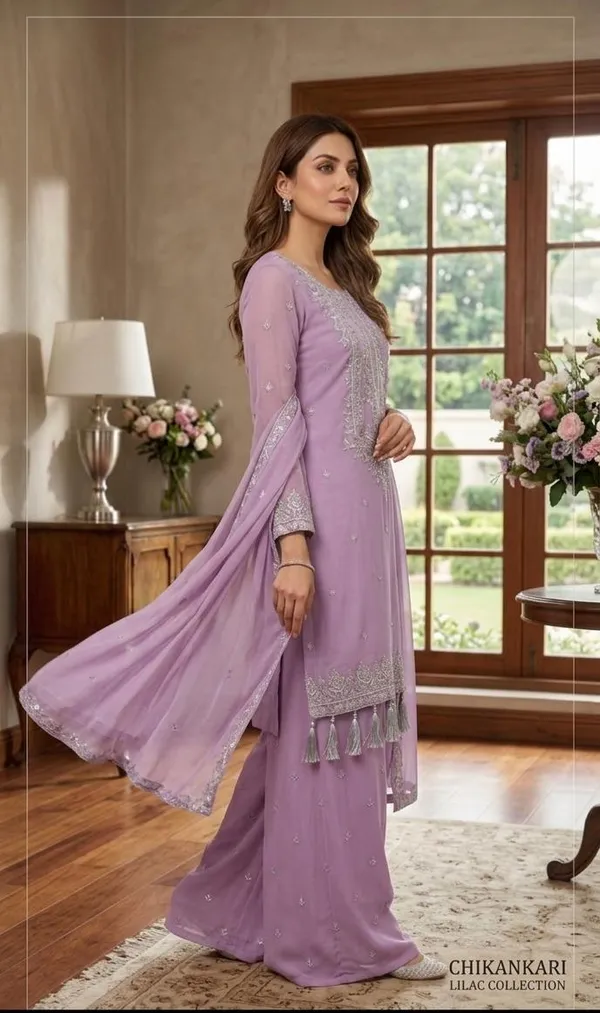 Elegant_Lavender_Georgette_3_Piece_Suit_Set_with_Silver_Embroidery_|_Designer_Kurta_Palazzo_Dupatta_|_Festive_Wear