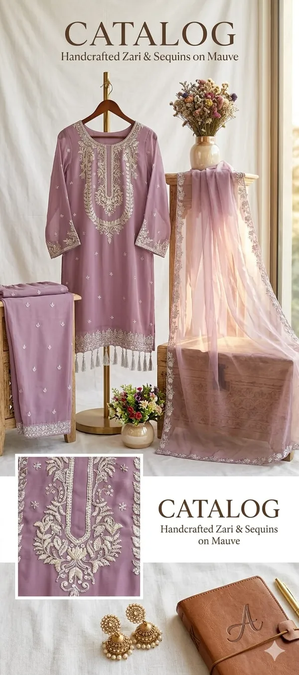 Elegant_Lavender_Georgette_3_Piece_Suit_Set_with_Silver_Embroidery_|_Designer_Kurta_Palazzo_Dupatta_|_Festive_Wear