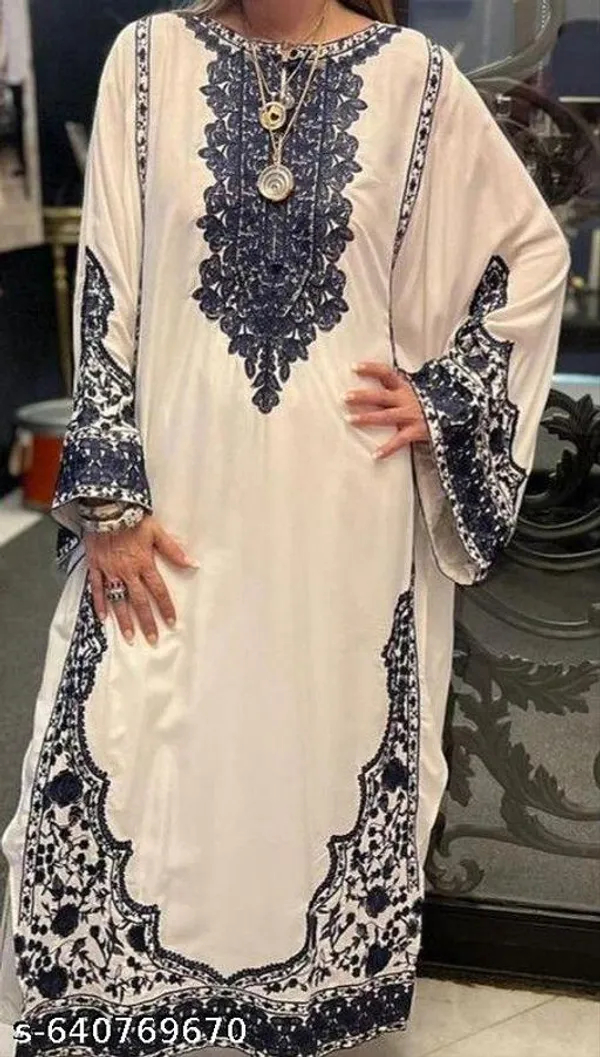 Off_White_Georgette_With_Embroidery_Kurti_Set_For_Women