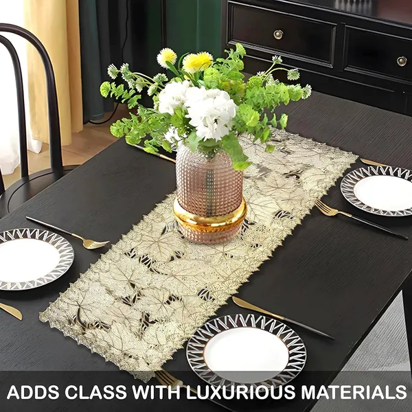 Gold_Polyvinyl_Chloride_Center_Table_Runner_For_Dining,Tv_Unit,Centre_Table